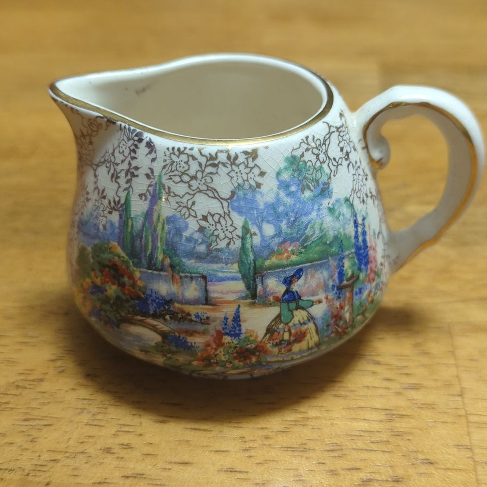 Lancaster & Sandland Vintage Multicolor English Ware England Creamer Pitcher